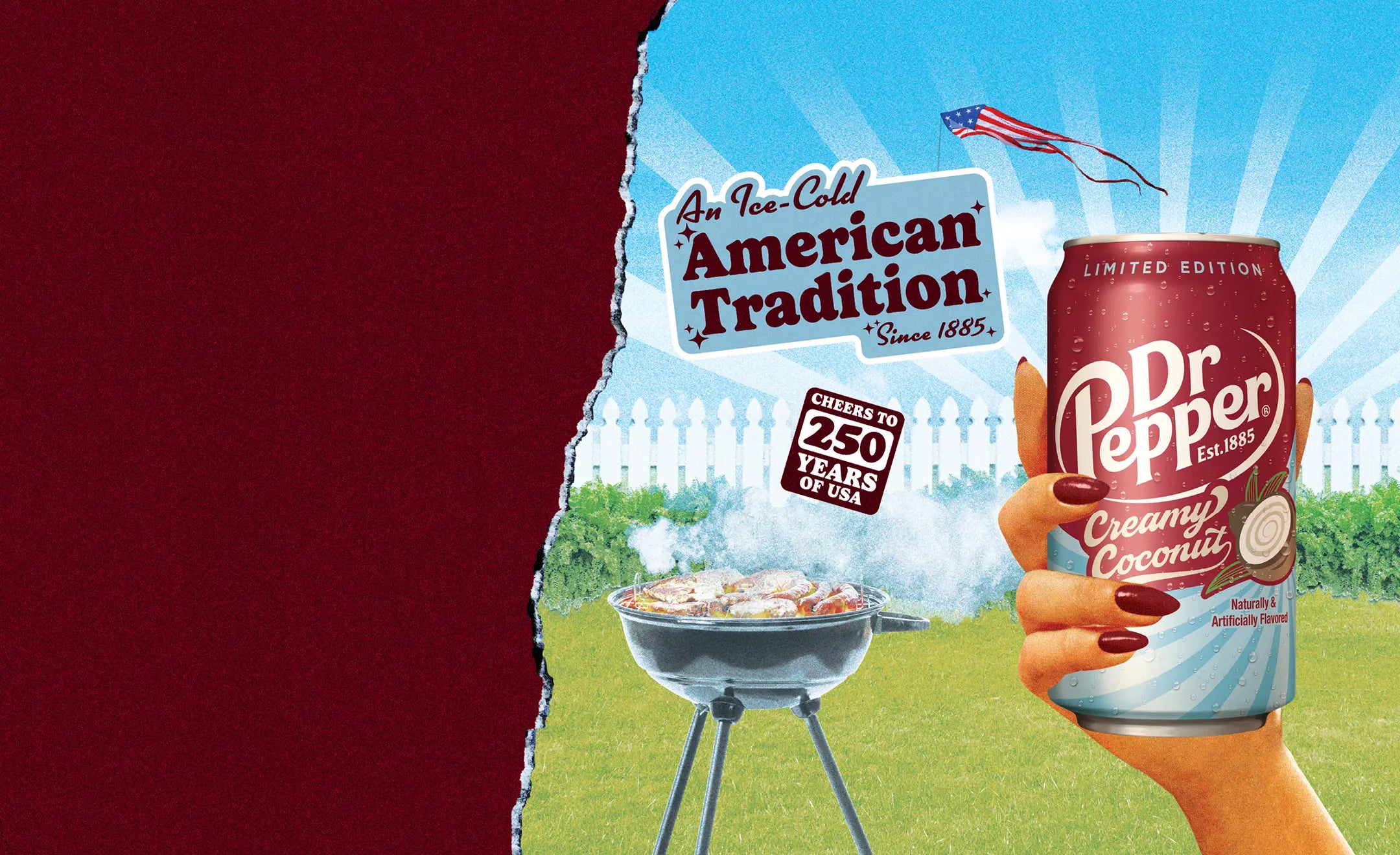 Dr Pepper creamy coconut hero artwork